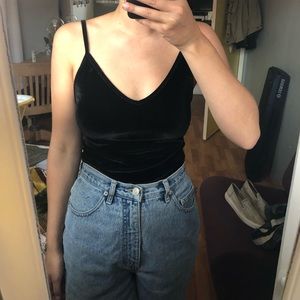 Brandy Melville velvet tank top